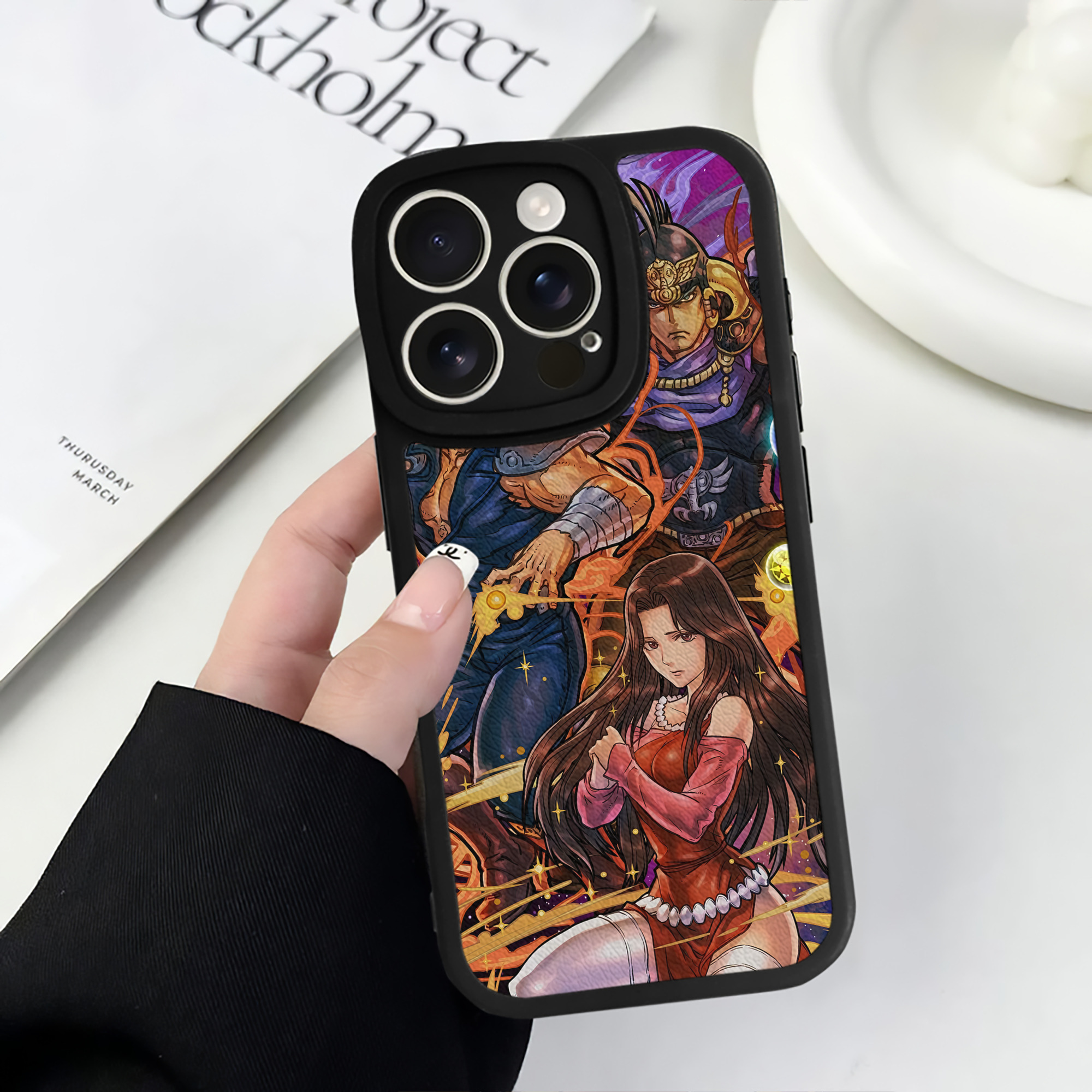 （画像用） 北斗の拳 Fist of the North Star 【iPhone 16シリーズ対応】シリコンスマホケース（レザー調） 材質：シリコン